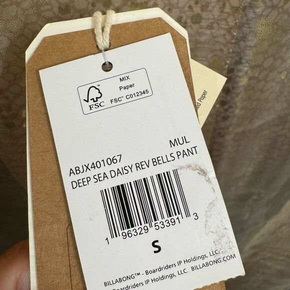 Billabong Yellow Purple Deep Sea Daisy Reversible Bells Skimpy Bikini Bottom S N - Picture 7 of 12